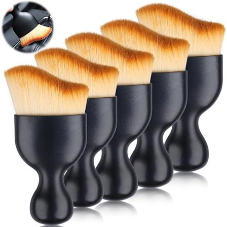 Bilrengöringsborstar, Auto Detailing Brush, Bil Auto Detail Brush för Motor/Instrumentbräda/Luftventiler/Interiör 5 st