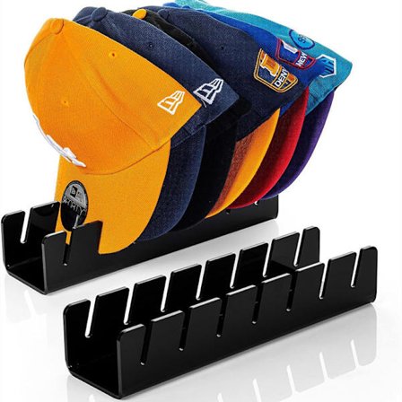 Baseballkasket-organisator, 2-pak Black