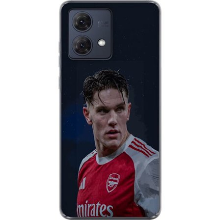 Yhteensopiva Puhelinkuori Motorola Moto G84 Pastellivärikkäät sateenkaaret, joissa on valkoiset tähdet ja pehmeä väriero taivaallisessa unelmahimmessä