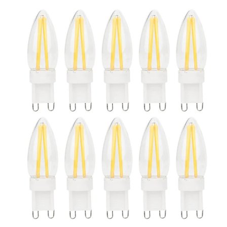 /EA/10 st G9 Dimbar Lång Glödtråd BiPin LED-lampa för Hembilsbelysning 3W AC220V
