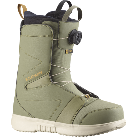 Salomon - Chaussures de snowboard Chaussures de snowboard Faction Boa - Deep Lichen Green / Rainy Day - 30.5