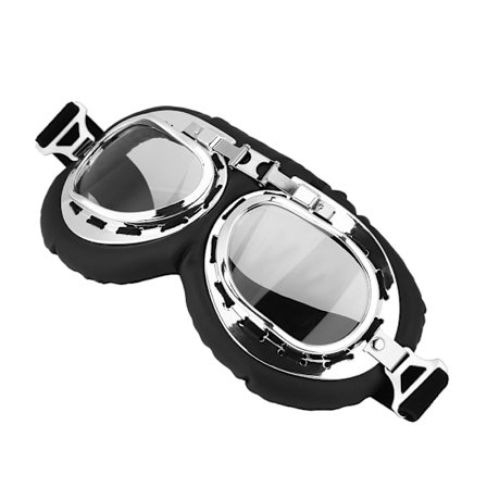 Motorcykel Cykling Vindtät Anti UV-glasögon Utomhusskidåkning Skyddsglasögon Klar lins