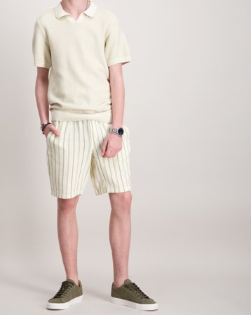 Jack & Jones JPSTJAIDEN COBA STRIPE JOG SHORT M JNR Beige Shorts Kille - Kids Brand Store