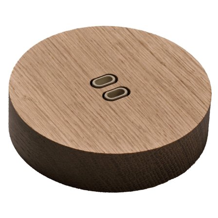 Kjaer + Loege KLOSS USB C+C Rund Natur Eik Wi-Fi/Bluetooth