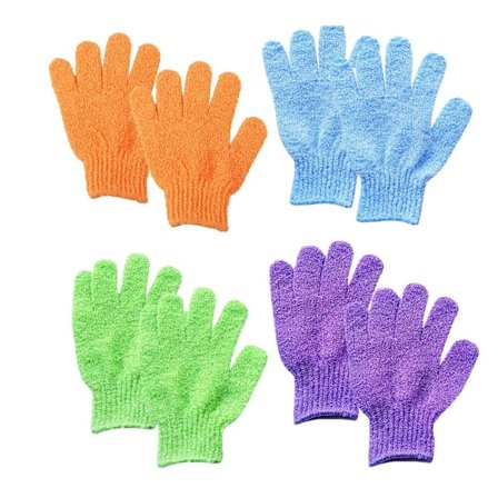 4 paria kuorivia suihkukintaita, kaksipuoliset kuorivat kylpykintaat syväpuhdistavat kuollutta ihoa kylpylähierontaan kauneusiholle suihkuharja 