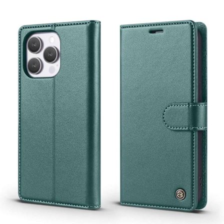 Etui til Samsung S25 ULTRA grøn Anti-skimming læderpung Magnetisk kortslot