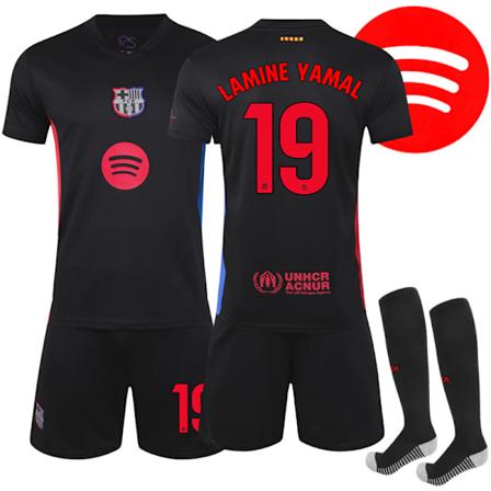 Barcelona Borta Fotbollströja 2024-2025 Nr. 19 Yamal Vuxen S