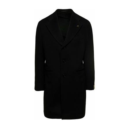 Gabriele Pasini, Single-Breasted Coat Czarny, Mężczyzna, Rozmiar: 2XL