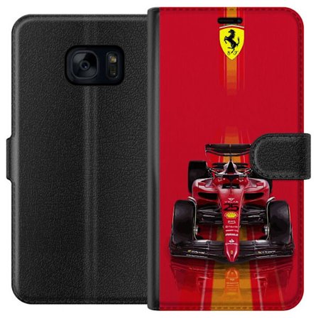 Yhteensopiva Lompakkokotelo Samsung Samsung Galaxy S7 Ferrari Formula 1 -auto ikonisessa punaisessa muotoilussa urheilullisella tarkkuudella