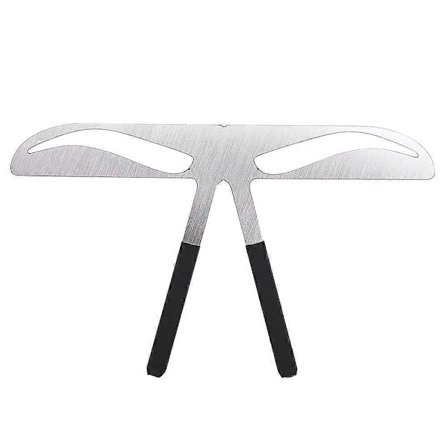 Permanent Øjenbrynslineal 4 Typer Øjenbrynsmåleværktøj Makeup Værktøj Rustfrit Stål Form Skabelon (Klassisk Øjenbryn)