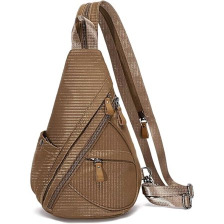 Canvas Sling Bag - Liten Crossbody ryggsäck Shoulder Casual Daypack ryggsäck för män kvinnor