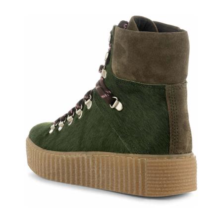 Shoe the Bear Agda boot suede - Khaki Pony , Groen , Dames , Maat: 37 EU Enkellaarsjes