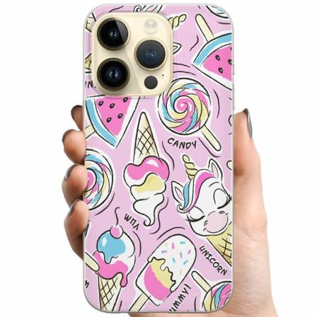 Apple Iphone 14 Pro Tpu Mobilskal Unicorn Candy
