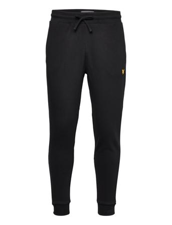 Sweatpant With Contrast Piping Collegehousut Olohousut Musta Lyle & Scott Sport