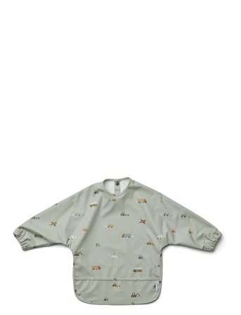 Liewood Merle Printed Cape Bib - Blue - ONE SIZE