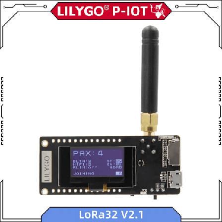 LILYGO TTGO LoRa32 V2.1 1.6.1 ESP32 LoRa 433MHz 868MHz 915MHz Udviklingskort 0,96 tommer OLED TF-kort BLE WIFI Trådløs Modul