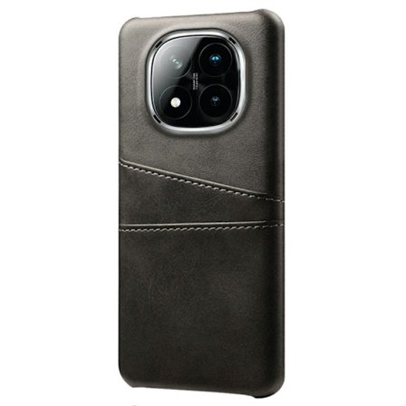 SKALO Xiaomi Redmi Note 14 Pro+ 5G PU-Læder Kortholder Cover - Sort