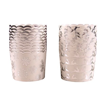 CACAS Muffinsform Jul sølv-hvit 20stk