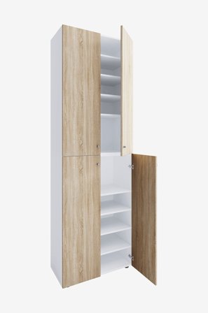 VCM - Vcm Skoskåp Lona 2Xl 10-fack gångjärnsförsedda dörrar - Flerfärgad - Skoskåp - Från Homeroom