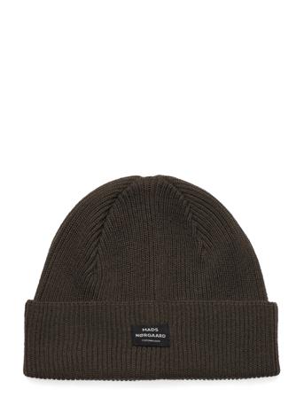 Wool Ask Beanie Accessories Headwear Beanies Grønn Mads Nørgaard
