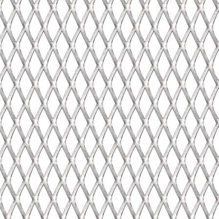Vidaxl Sträckmetall Rostfritt Stål 50x50 Cm 20x10x2 Mm Silver