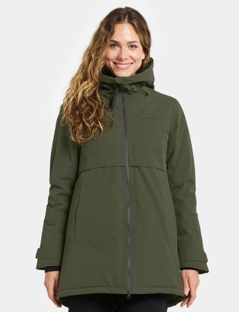 Didriksons Helle Wns Parka 6 - Green - 34