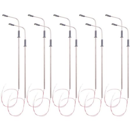 10 stk modell LED gatelys belysning enkelt hode tog landskap layout 1: 100