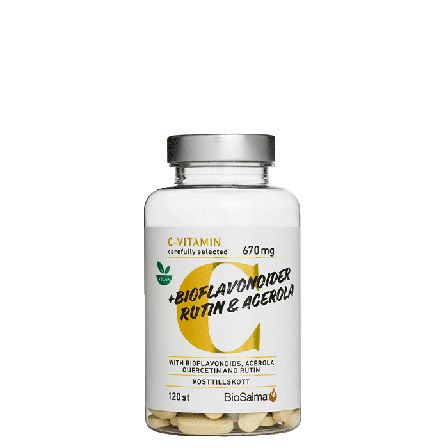 BioSalma Vitamin C 670 mg Vegansk 120 tabletter