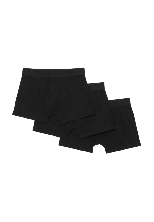 Resteröds Boxer Organic Cotton 3-pack GOTS - Regular leg Kalsonger Herr Svart S
