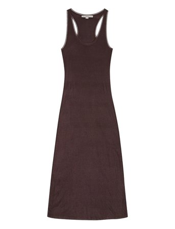 Mesh Trim Dress Brown REMAIN Birger Christensen