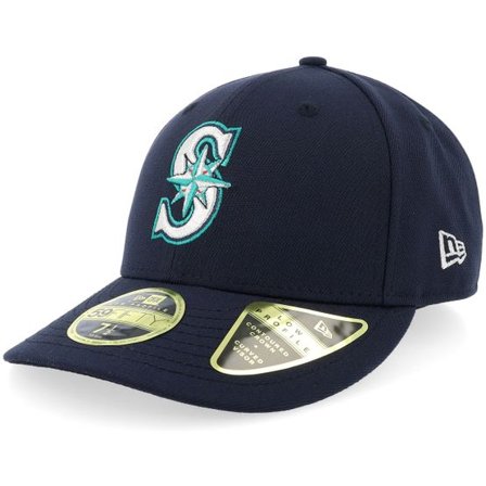 New Era - MLB Grön fitted Keps - Seattle Mariners 59FIFTY Lc Acperf Seamar Navy Fitted @ Hatstore
