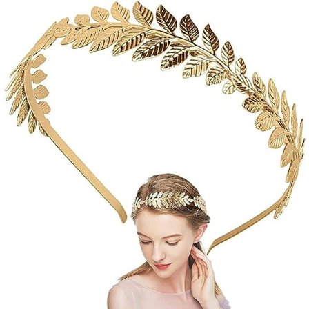 Bladhuvudband, Fashion Guldfolie Hårband Tiara Vintage Roman Goddess Blad Brudkrona Gren