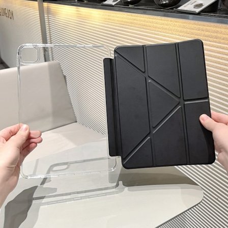 Etui for iPad 10/11 A16 Y-folding høy uten pennspor avansert svart uten høy tomme