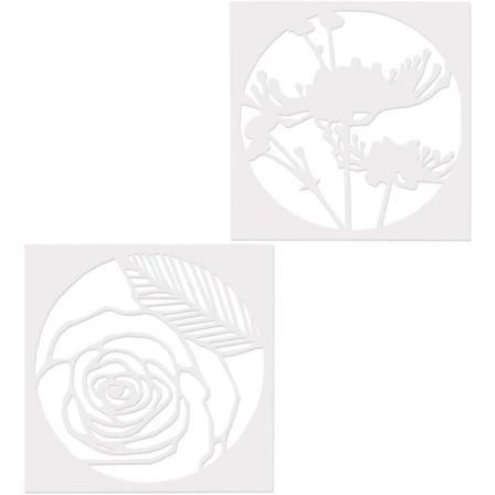Galaxy Udskæring Malingskabelon DIY Scrapbooking Håndværk Fotoalbum Tilbehør 2 Dele