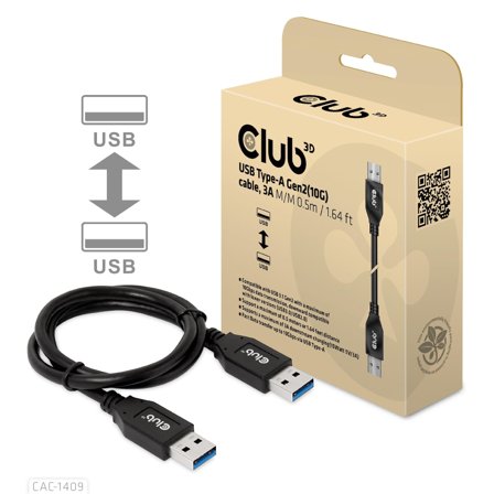 Club 3D Usb Type-A Gen2(10G) Cable,