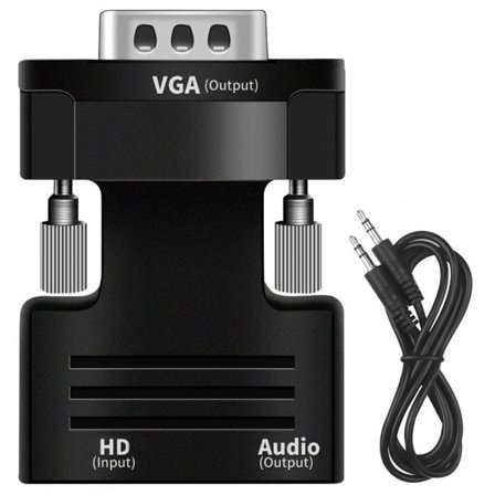 HDMI yhteensopiva uros VGA naaras sovitin HD 1080P ääni kaapeli muunnin
