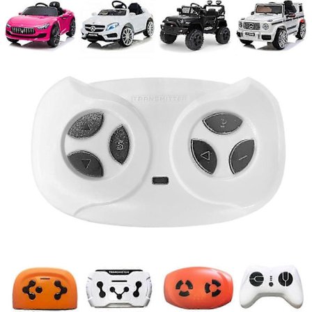 JR1602FCC 2.4G Bluetooth -kauko-ohjain Power Wheels -autoihin, JR1839FCC valkoinen kauko-ohjain sähköautoihin, leluautoihin JR1603, JR1810, JR195 [DB]