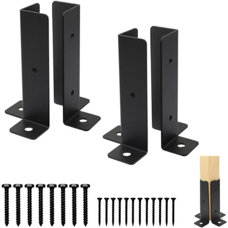 Basissøjle Pergola Beslag Hegn Sæt Postkasse Montering (4 stk)
