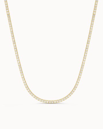 Blair Halsband 18K Gulguld med Naturliga Diamanter