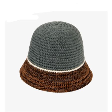 Kontraststrikket hue Fisherman Hat E E