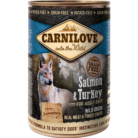 Carnilove - Dog Wild Meat Salmon & Turkey 400 g - Hund - Hundefôr & hundemat - Våtfôr & våtmat - ZOO.no