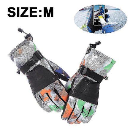 Skihandsker Snowboardhandsker, Vandtætte Varme Vinterhandsker, Kuldebestandige Touchscreen-handsker til Sne, Sort