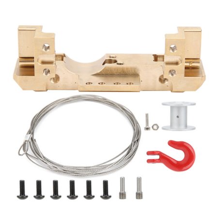 RC Bil Messing Front Servo Stativ Montering Spil Hjul Tilbehør Passer Til TRX4 1/10 RC Crawler