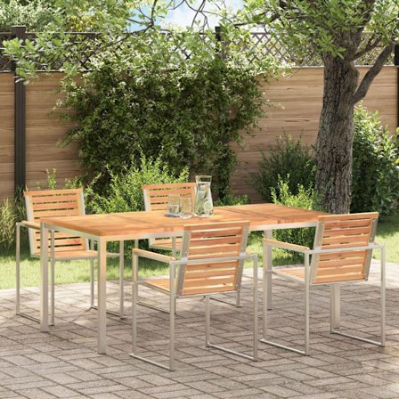 MiddagsBord Brun 180 x 90 x 75 cm Massivt teakträ