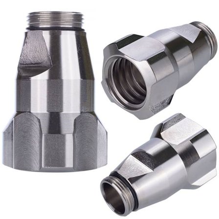 Nedre Pumpemøtrik til Malersprøjte ST MAX – Solid Forbindelse | Holdbar | Reservedel til Graco ST MAX 395, 495