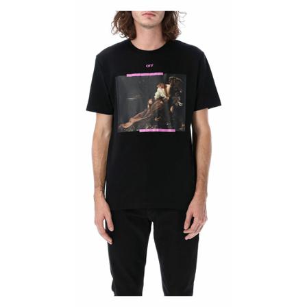 Off White T-Shirts Sort, Herre