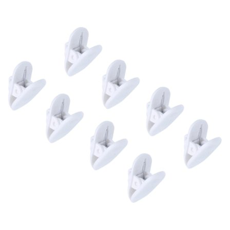 Hovedtelefonkabelholder - hovedtelefonklips - 8-pak - Hvid [Lille]