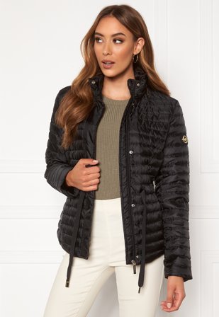 Michael Michael Kors Belted Puffer Jacket Black Klær