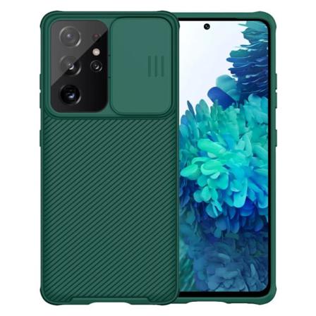 Samsung Galaxy S21 Ultra - Nillkin Camshield Pro Skal - Grön Green Grön