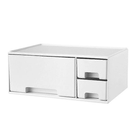 1 st Hushållsskärm Förhöjt Ställ Dator Ökad Hylla Skärmställ (Vit)